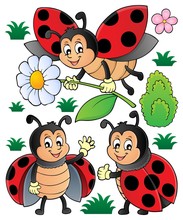 Happy Ladybugs Theme Set 1