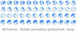 Globe rotation animation sprite sheet loop animation, Globe rotation animation sprite sheet loop animation, animation frames, forty eight animation frames, loop animation, world map