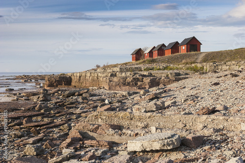 Fotografía Bootshäuser auf der Insel Gotland,Schweden