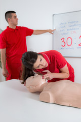 Wall Mural - First Aid Training - CPR