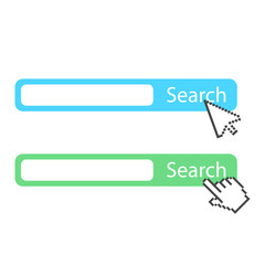 Canvas Print - Search bar vector icon set