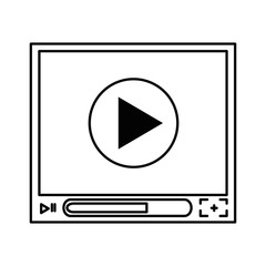 Poster - media player isolated icon