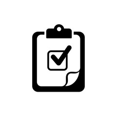 Wall Mural - checklist - vector icon. clipboard checklist in trendy flat design