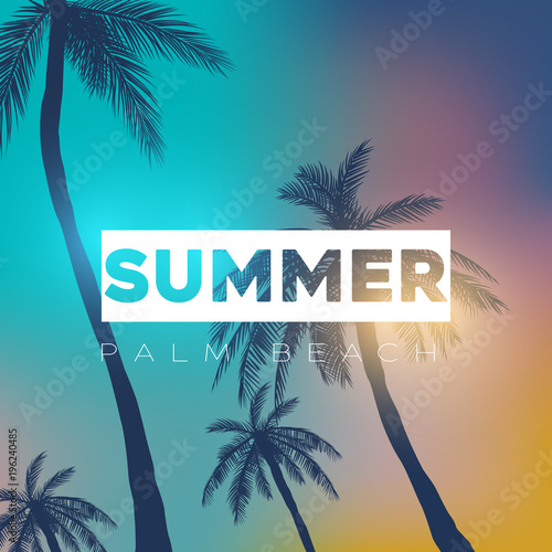 Summer California Tumblr Backgrounds Set With Palms Sky And Sunset Placard Poster Flyer Summer California Tumblr Backgrounds Set With Palms Sky And Sunset Placard Poster Flyer