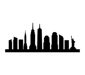 Sticker - new york skyline