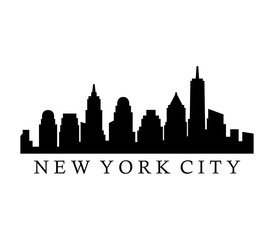 Sticker - new york skyline