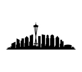 Sticker - Seattle skyline