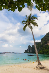  Beautiful tropical landscape beach sea and sand for vacation,Thailand