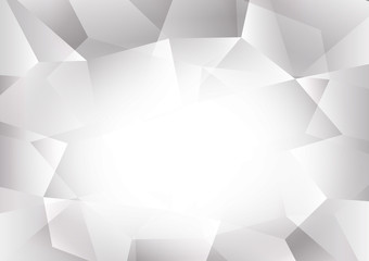  Gray and white color polygon abstract background with copy space, Vector illustration for your business eps10