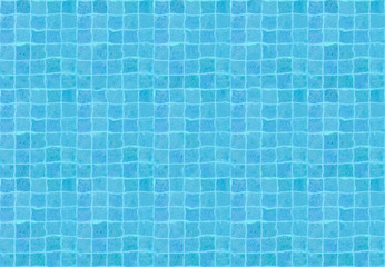 Top view Seamless water pool pattern in blue color