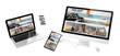© MclittleStock - flying devices travel agency responsive website