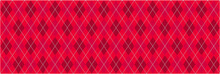 Red Argyle Banner