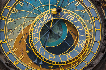 old astronomical clock in prague - czech republic