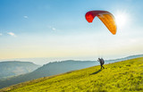 Paraglider on the ground