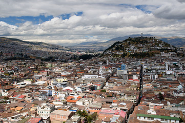 Wall Mural - Ecuador, View on the Quito