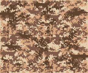 Wall Mural - texture military camouflage repeats seamless army brown sandy dirty