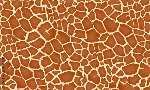 Cuadros en Lienzo giraffe texture pattern seamless repeating brown burgundy white print