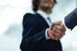 © ASDF - Shake hands, agreed to between the two men in the businesses.