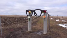 The Buddy Holly Memorial Plane Crash Site In Clear Lake, Iowa.