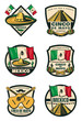 © Vector Tradition - Cinco de Mayo Mexican holiday retro sketch icons