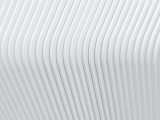 Aufkleber -  Abstract of white architectural pattern,Concept of future facade design on architecture,3d rendering