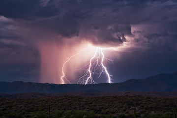 Wall Mural - Thunderstorm Lightning