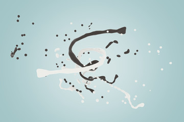 Leinwandbilder - water splash with clipping path, 3D image render.