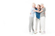 © LIGHTFIELD STUDIOS - Three sportswomen embracing isolated on white