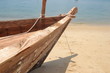Embarcation de pêcheur en bois à Zanzibar
