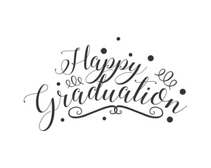 Wall Mural - happy graduation typography typographic creative writing text image 3