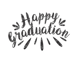 Wall Mural - happy graduation alphabet typography font text image vector icon 2