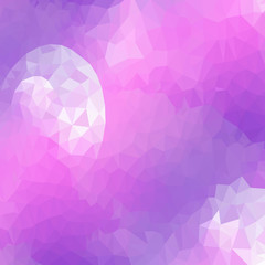Wall Mural - abstract triangles pattern background. violet mosaic, illustration