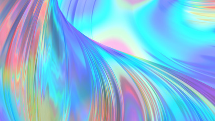 Wall Mural - holographic abstract background. Holographic neon foil trend background