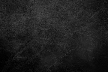Poster - Dark leather texture background. Artificial skin material.