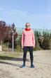 © 2Design - Full length Runner in rose sportswear standing