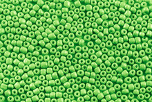 Green Beads Background Texture