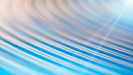 Aufkleber - Blue motion blurred rounded lines abstract textured web banner background