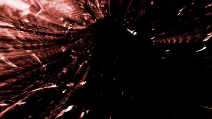 Wall Mural - video background 2355: streaming through a tunnel of refracted light (loop).