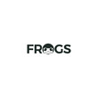 frog typography vector design template font
