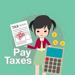 Tax payment illustration