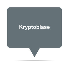 Poster - Graue Sprechblase mit Kryptoblase