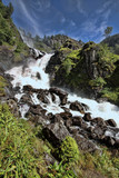 Fototapeta Łazienka - Beautiful waterfalls in the Norwegian mountains, Norway, Scandinavia