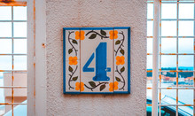 Number 4 Door Sign