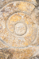 Wall Mural - detail of a stone-cut stone