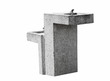 Water drinking fountain closeup isolated