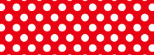Red And White Dot Background