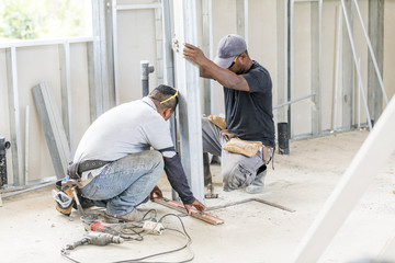 house construction african at work industry