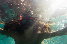 Woman Snorkeling????_in Sunny Day
