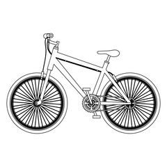 Poster - bicycle vehicle isolated icon