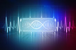 © deepagopi2011 - 2d render of dna structure, abstract background